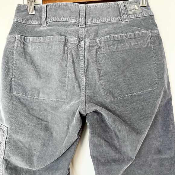 The North Face Gray Corduroy Wide Leg Pants Y2K Vintage Women’s 4 - Picture 3 of 7